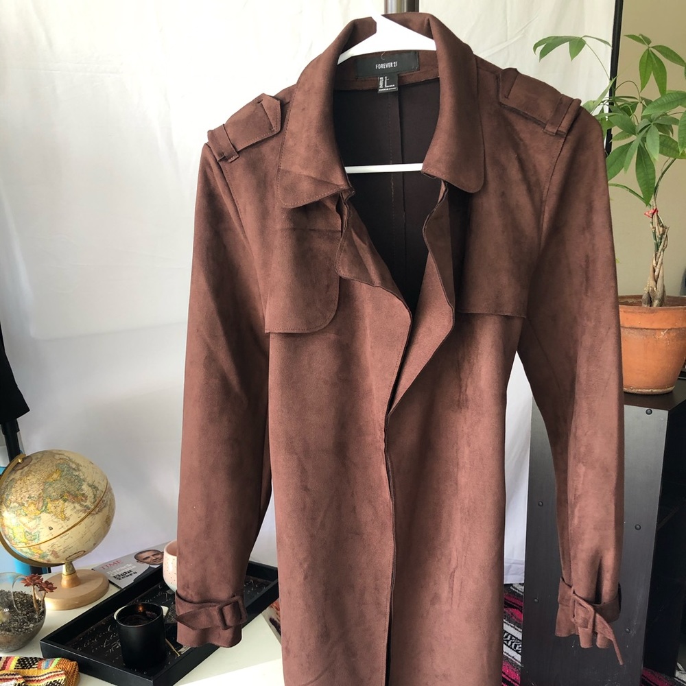 Suede Peacoat by Forever 21. Size Small.